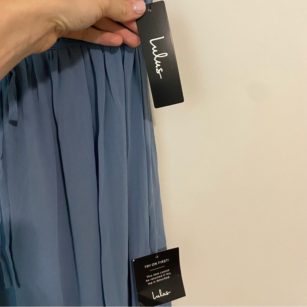 NWT Lulu’s I’m All Yours Chiffon Maxi Dress size XS - Picture 8 of 13
